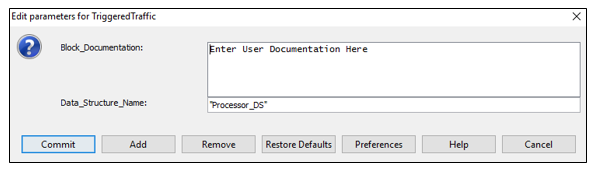 DMA TriggeredTraffic Parameters