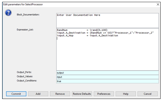 AEA Expression List 1 Parameters