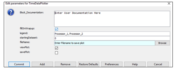 AEA TimeDataPlotter Parameters