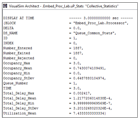 EBD Analysis Collective Statistics