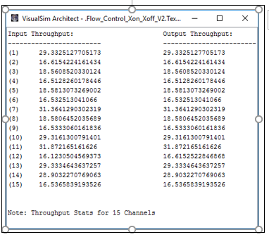 Flow Control Throughput Statistics 2