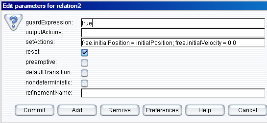 Transition Dialog??Window in VisualSim FSM