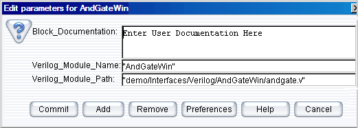 Parameter for AndGate