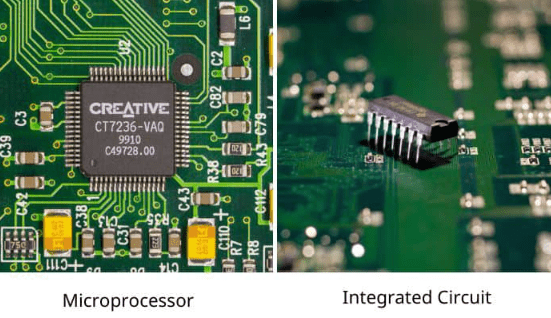 microprocessor vs integrated circuit