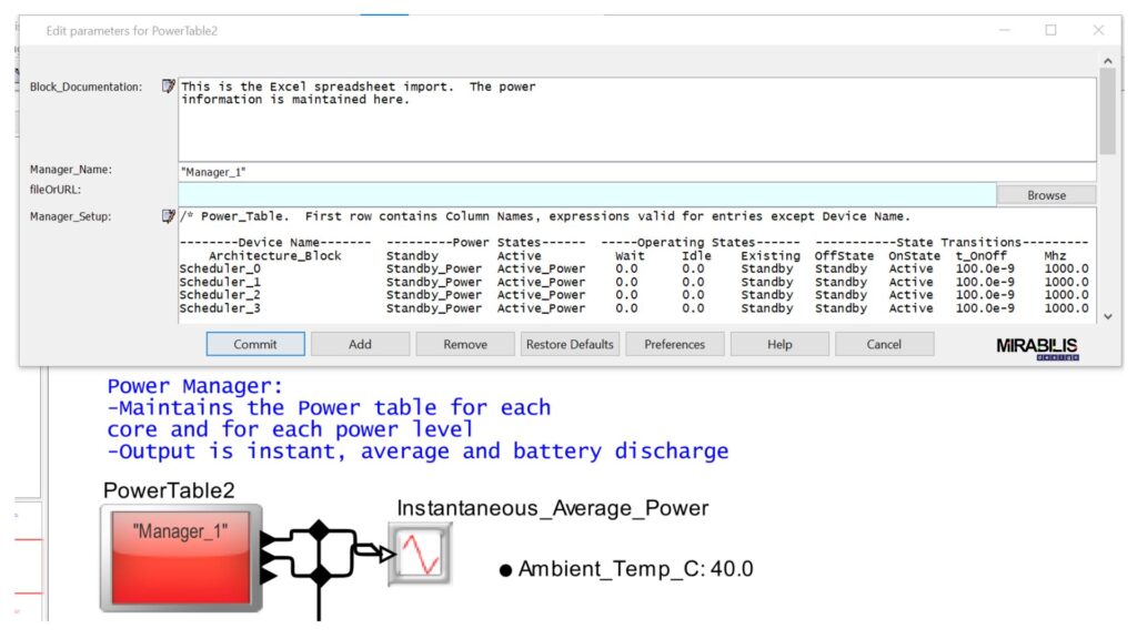 The results that can be obtained are Instantaneous, Average and Cumulative power numbers: